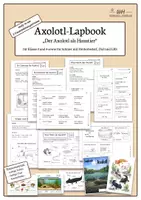 Vorschau - Arbeitsblätter - Axolotl Lapbook | 3 Niveaustufen | GS, DaZ, Förder - Deckblatt