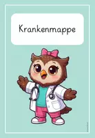 Vorschau - Bildkarten - Krankenmappe Eulenklasse 🦉 | 6 Visualisierungen in 4 Farben & 4 Textvarianten | Klassenzimmer-Organisation - Seite 3