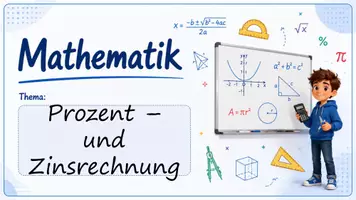 Vorschau - Unterrichtsreihen - Prozentrechnung & Zinsrechnung | Jahres-, Monats-, Tageszinsen & Zinseszins | Unterrichtsreihe - Seite 1