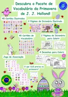 Vorschau - Mal- und Bastelvorlagen - Portugiesisches Frühlings-Wortschatzpaket von J. J. Holland - Deckblatt