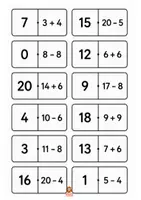 anteprima - Flashcard - Domino matematico_entro il _Maestra Teresa Valente - Pagina di copertina