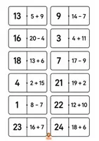 anteprima - Flashcard - Domino matematico_entro il _Maestra Teresa Valente - Pagina 2