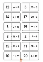 anteprima - Flashcard - Domino matematico_entro il _Maestra Teresa Valente - Pagina 3