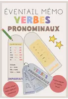 Vorschau - Merkblätter - Lernfächer : les verbes pronominaux - Deckblatt
