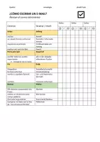 Vorschau - Arbeitsblätter - Escribir un e-mail / correo eletrónico - Deckblatt