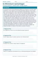 Vorschau - Arbeitsblätter - Materialpaket – Deutsch Klasse 3 – Arbeitsblätter - Seite 1