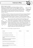Vorschau - Arbeitsblätter - Musik: Rhythmus im Alltag Arbeitsblätter, Vertretungsstunde - Seite 1