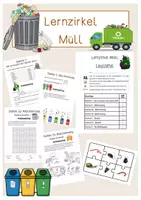 Vorschau - Stationenlernen - Lernzirkel Müll - Deckblatt