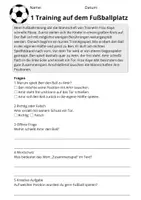 Vorschau - Arbeitsblätter - Kostenlos: Lesetraining Ballsport – Leseverständnis Klasse 3 - Seite 1
