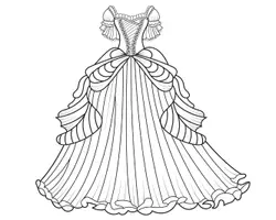 Aperçu - Matériel pour travaux manuels / dessin - Robes de Princesse Victoriennes à Colorier - Page 3