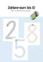 Vorschau - Arbeitsblätter - Ziffernkarten 0 bis 9 Murmelreise - Deckblatt