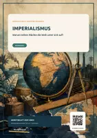 Vorschau - Arbeitsblätter - Imperialismus, Kolonialisierung - Erster Weltkrieg - Basisniveau und Erweitertes Niveau - Arbeitsblatt zum Video mit QR-Code und Lösungen - Deckblatt