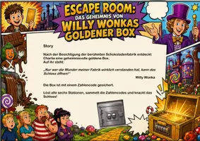 Vorschau - Spiele - Charlie und die Schokoladenfabrik Unterrichtsmaterial | Escape Room | Quiz | Unterrichtsmaterial | Deutsch Klasse 4-9 | mit Lösungen - Seite 1
