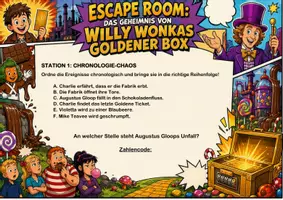 Vorschau - Spiele - Charlie und die Schokoladenfabrik Unterrichtsmaterial | Escape Room | Quiz | Unterrichtsmaterial | Deutsch Klasse 4-9 | mit Lösungen - Seite 2