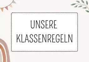 Vorschau - Poster - Klassenregeln Sekundarstufe Ich- & Wir- Form Beige Design - Seite 2