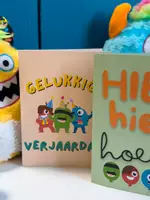 Voorbeeld - verjaardagskaarten in thema monsters / ClassDojo (bestand) - Voorblad
