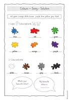 Vorschau - Arbeitsblätter - Colours – Englisch Grundschule | Präsentation, Blitzlesen & Arbeitsblatt - Seite 2
