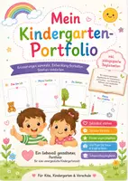 Vorschau - Arbeitsblätter - Mein Kindergarten-Portfolio – 62 Seiten für Erinnerungen, Entwicklung & pädagogische Dokumentation - Deckblatt