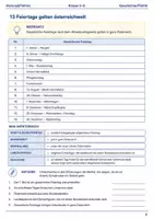 Vorschau - Arbeitsblätter - Feiertage Österreich Arbeitsblatt Klasse 5–6 - Seite 1