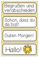 Vorschau - Poster - Begrüßung und Verabschiedung – Klassenrituale, Begrüßungsrituale, Abschiedsrituale, Classroom Management, Sozialformen | Bildkarten, Poster, Ritualkarten, Tafelmaterial, Klassenzimmerdeko 1., 2., 3., 4. Klasse, Grundschule - Seite 3