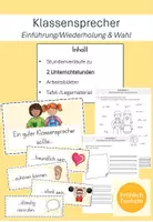 Vorschau - Stundenentwürfe - Klassensprecher: Aufgaben, Eigenschaften & Wahl - Deckblatt
