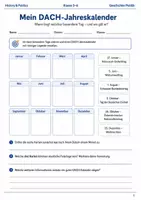 Vorschau - Arbeitsblätter - DACH Feiertagskalender Arbeitsblatt Klasse 5–6 - Deckblatt