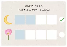 Vista previa - Hojas de trabajo - CONSCIÈNCIA FONOLÒGICA: QUINA ÉS LA PARAULA MÉS LLARGA? - página 2