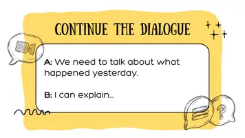 Vorschau - Präsentationen/Tafelbilder - Continue The Dialogue_Warm-up_PPP - Seite 2