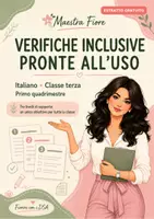 anteprima - Materiale di supporto/inclusione - Verifiche inclusive Italiano classe terza
Maestra Fiore - Pagina di copertina