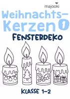 Vorschau - Stundenentwürfe - Weihnachten Fensterdeko - Weihnachten Kunst Klasse 1 - Weihnachten Kunst Klasse 2 - Deckblatt