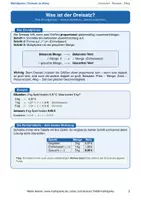 Vorschau - Arbeitsblätter - Workbook: Der Dreisatz im Alltag – Textaufgaben aus echtem Leben (Einkaufen, Kochen, Reisen) mit Schritt-für-Schritt-Anleitungen & Lösungen - Seite 1