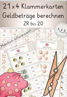 Vorschau - Unterrichtsreihen - Materialpaket: Geld, Geldbeträge berechnen, Freiarbeit, Heft, Bingo, Dominos, Klasse 1-3, GROWING BUNDLE - Seite 1