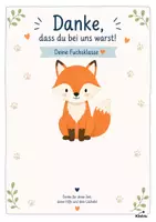 Vorschau - Poster - Dankeschön von der Fuchsklasse Vorlage und Abschiedsposter - Deckblatt