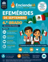 Vista previa - Para docentes: organización, planificación y formación - Efemérides de Septiembre 2026 — 4.º Grado de Primaria - Portada