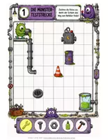Vorschau - Stationenlernen - Motorik trainieren - Monster-Motorik-Werkstatt | 12 Stationen für Feinmotorik, Graphomotorik & Wahrnehmung - Seite 3