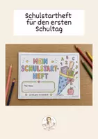 Vorschau - Arbeitsblätter - Miniheft zur Einschulung | Schulstartheft für die 1. Klasse | Schulanfang | erste Unterrichtsstunde - Deckblatt