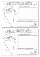 Vorschau - Arbeitsblätter - Miniheft zur Einschulung | Schulstartheft für die 1. Klasse | Schulanfang | erste Unterrichtsstunde - Seite 3