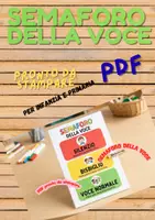 anteprima - Altro tipo di materiale - Semaforo della voce. Cartellone per la gestione del volume in classe (PDF Stampabile) - Pagina 1