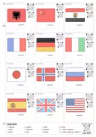 anteprima - Audio - Flashcards COUNTRIES/PAESI FLAGS/BANDIERE - Pagina 2