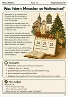 Vorschau - Arbeitsblätter - Weihnachten DACH Arbeitsblatt Klasse 5–6 - Seite 1