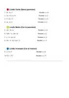 anteprima - Esercizi - EQUAZIONI DI PRIMO GRADO ESERCIZI con procedimento - Pagina di copertina
