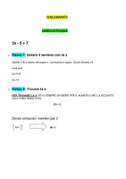 anteprima - Esercizi - EQUAZIONI DI PRIMO GRADO ESERCIZI con procedimento - Pagina 1