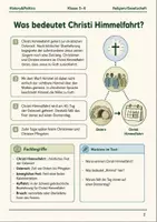 Vorschau - Arbeitsblätter - Christi Himmelfahrt Arbeitsblatt Klasse 5–6 - Seite 1