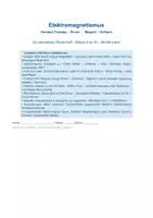 Vorschau - Unterrichtsreihen - Elektromagnetismus Oersted, Faraday, Induktion - Deckblatt