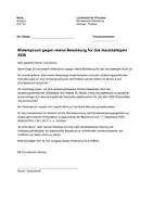 Vorschau - Anderer Materialtyp - Widerspruch für die angemessene Besoldung -Vorlage - Seite 1