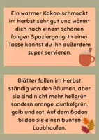 Vorschau - Arbeitsblätter - Abschreibkarteien Herbst - Seite 1