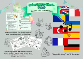 Vorschau - Stundenentwürfe - Geburtstagsritual Paket: Schnell und unkompliziert - Deckblatt
