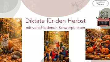 Vorschau - Präsentationen/Tafelbilder - Diktate für den Herbst - Seite 1