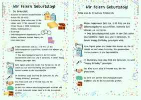 Vorschau - Stundenentwürfe - Geburtstagsritual Paket: Schnell und unkompliziert - Seite 1