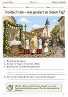 Vorschau - Arbeitsblätter - Fronleichnam Arbeitsblatt Klasse 5–6 - Deckblatt